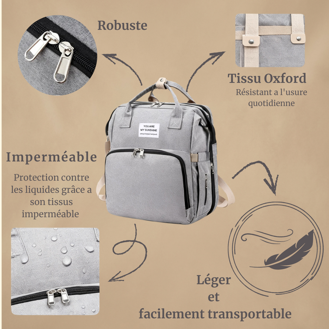 Sac à  langer 2-en-1