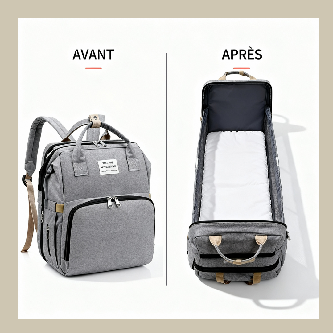 Sac à  langer 2-en-1