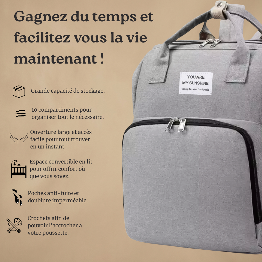 Sac à  langer 2-en-1
